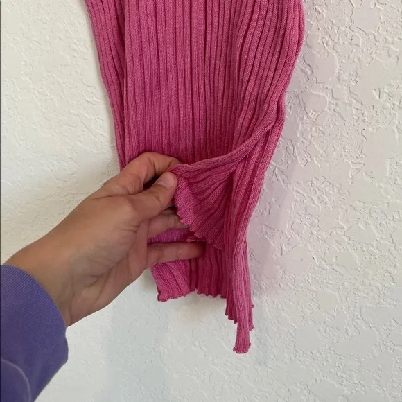 Petar Petrov Silk Ribbed Tank Top Pink - Picture 6 of 9